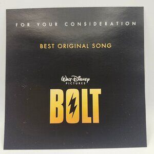 For Your Consideration Best Original Song BOLT Promo CD 2008 Disney Miley Cyrus